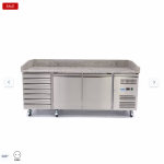  Ψυγείο προετοιμασίας πίτσας - 202 cm - 2 πόρτες - 7 συρτάρια